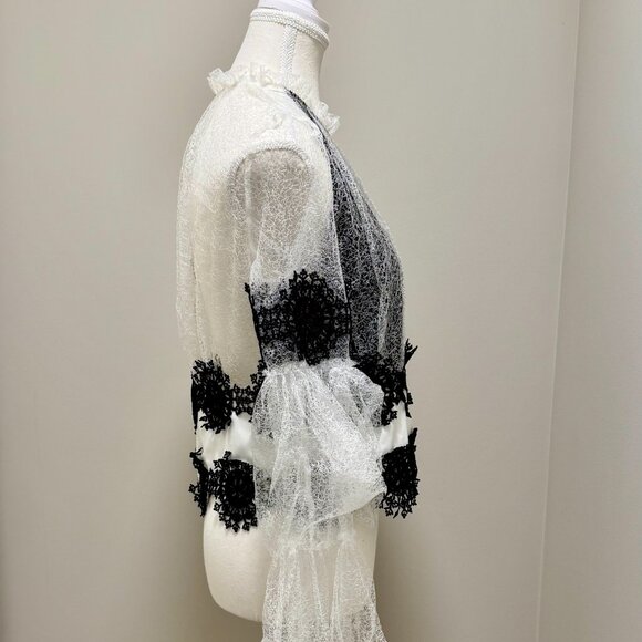 Akira| Puffer sleeve | mesh top - Picture 2 of 3